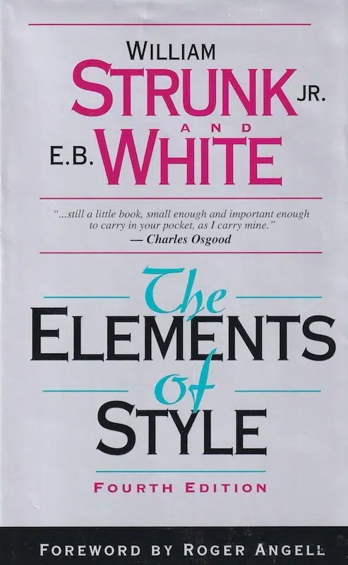 Book: Strunk, White - The Elements of Style